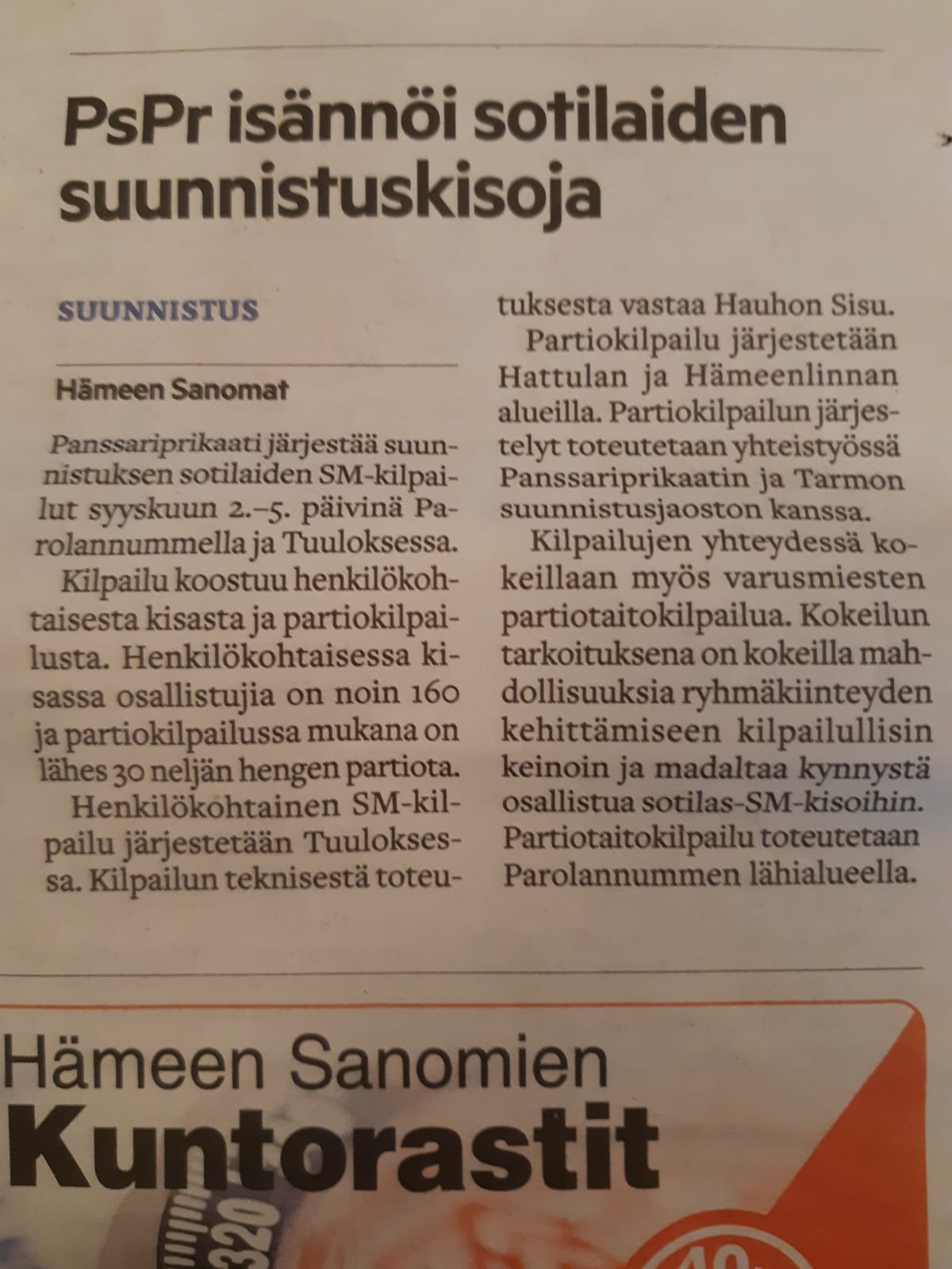 SotSM EnnakkojuttuHäSa